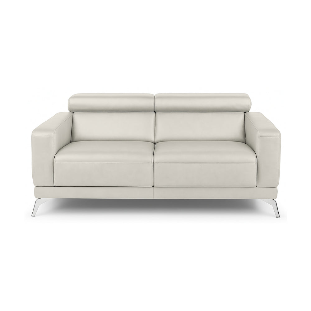 Sofa CAPELLA 2 osobowa wypoczynkowa z ruchomymi zagłówkami na metalowych nóżkach