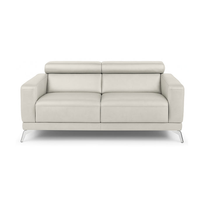 Sofa CAPELLA 2 osobowa wypoczynkowa z ruchomymi zagłówkami na metalowych nóżkach