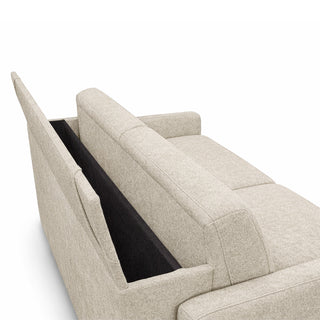 Sofa EMA 3 osobowa z funkcją spania codziennego stelaż włoski PRO z materacem 160 cm i pojemnikiem na pościel