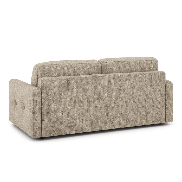 Sofa EMA 2,5 osobowa z funkcją spania codziennego stelaż włoski z materacem 140 cm