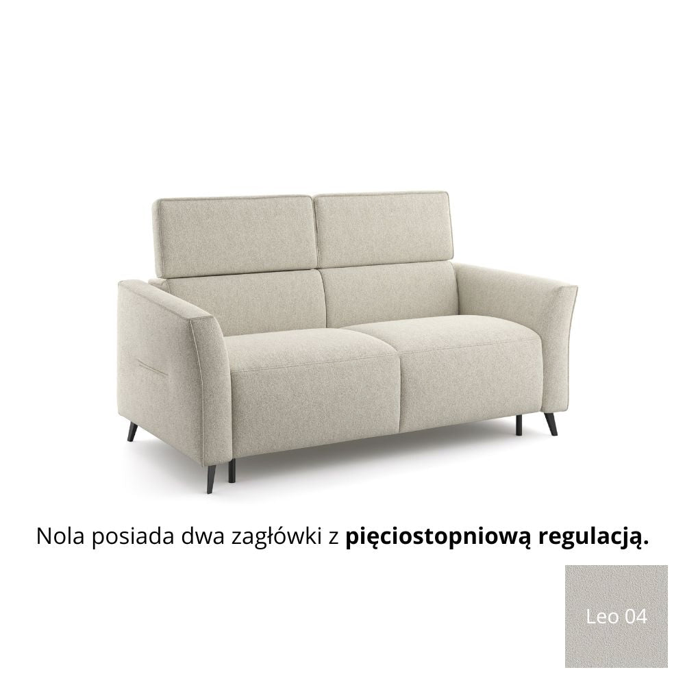Sofa NOLA 2 osobowa z funkcją spania codziennego stelaż włoski z materacem 120 cm