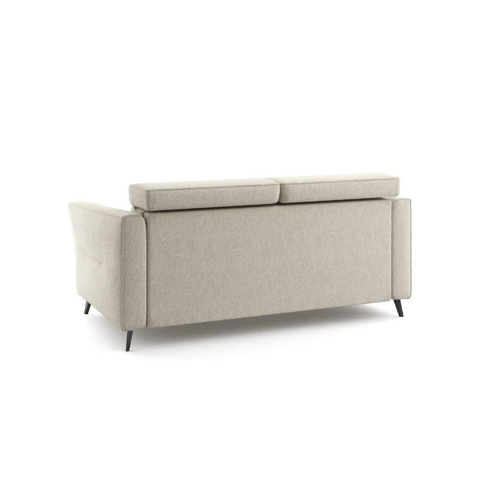 Sofa NOLA 2 osobowa z funkcją spania codziennego stelaż włoski z materacem 120 cm