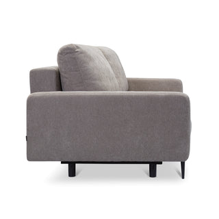 Sofa Bergen rozkładana z pojemnikiem na metalowych nóżkach