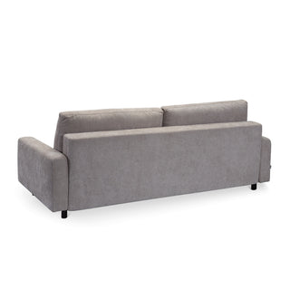 Sofa Bergen rozkładana z pojemnikiem na metalowych nóżkach