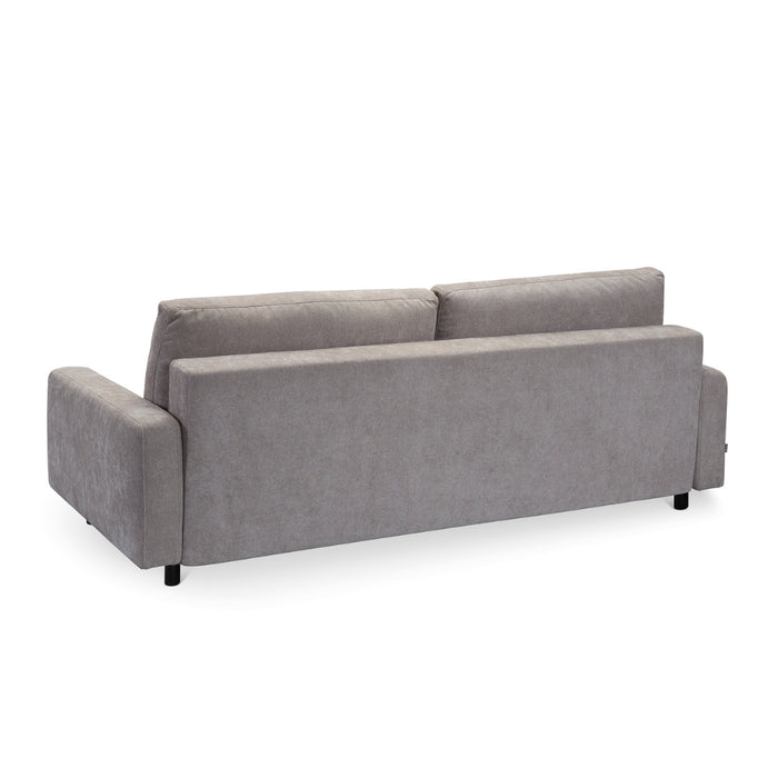 Sofa Bergen rozkładana z pojemnikiem na metalowych nóżkach