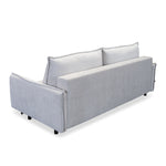 Sofa BJORK rozkładany z pojemnikiem na metalowych nóżkach