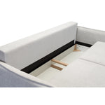 Sofa BJORK rozkładany z pojemnikiem na metalowych nóżkach