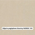 Wersalka SAMSO rozkładana z pojemnikiem na drewnianych nóżkach