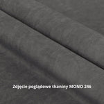 Fotel LAHTI uszak pikowany na drewnianych nóżkach