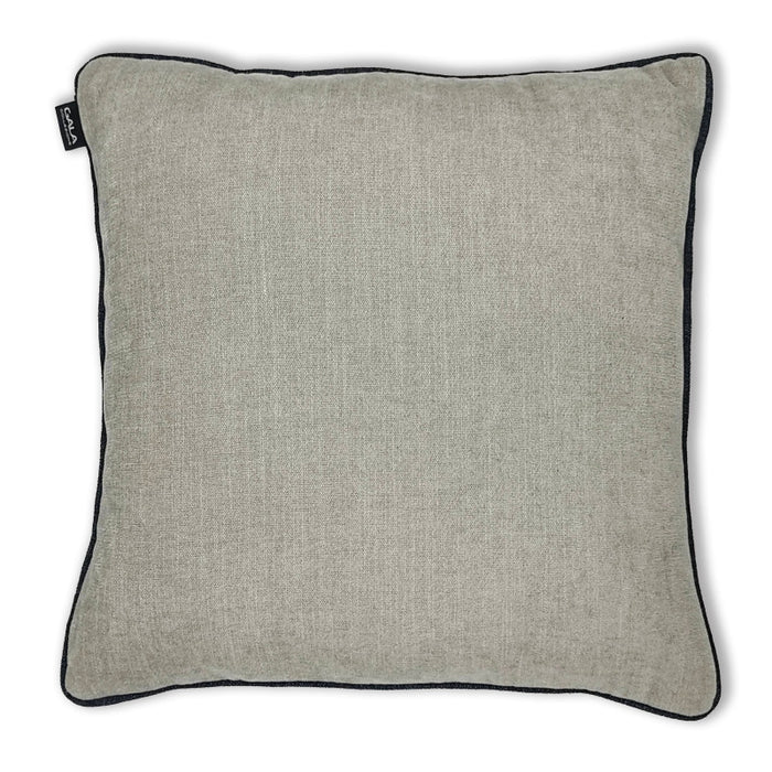 Set of 2x Classic decorative pillows with piping 45x45 cm