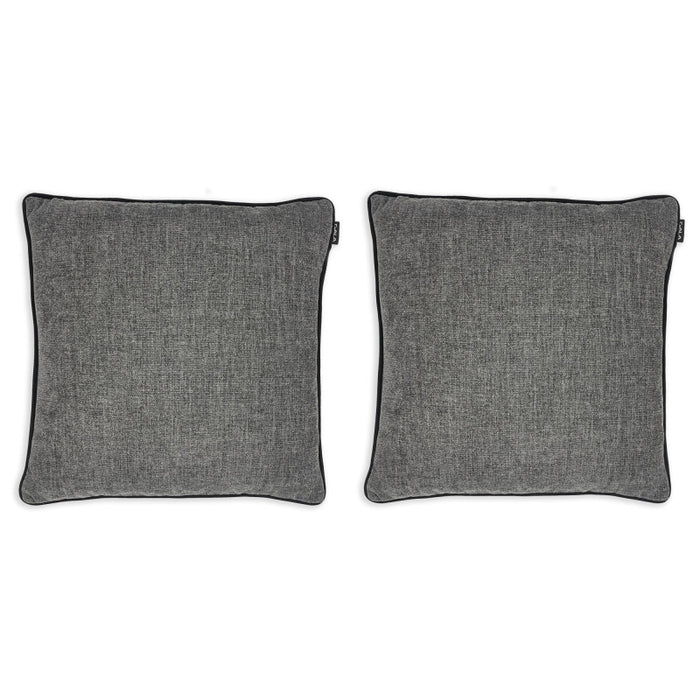 Set of 2x Classic decorative pillows with piping 45x45 cm