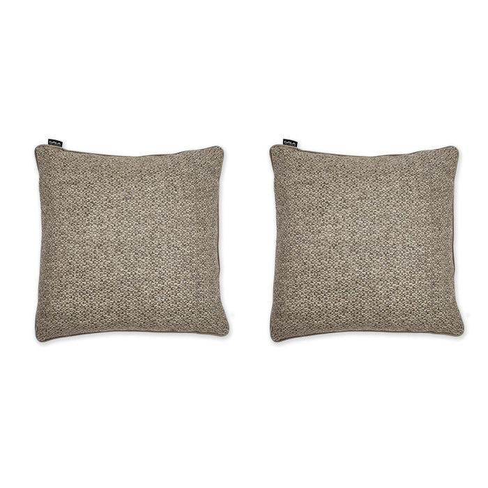 Set of 2x Classic decorative pillows with piping 45x45 cm