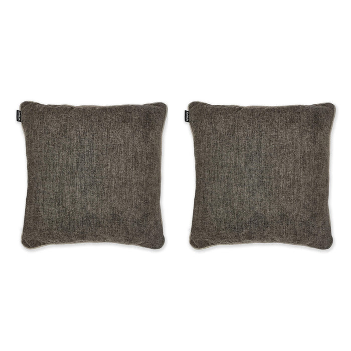 Set of 2x Classic decorative pillows with piping 45x45 cm