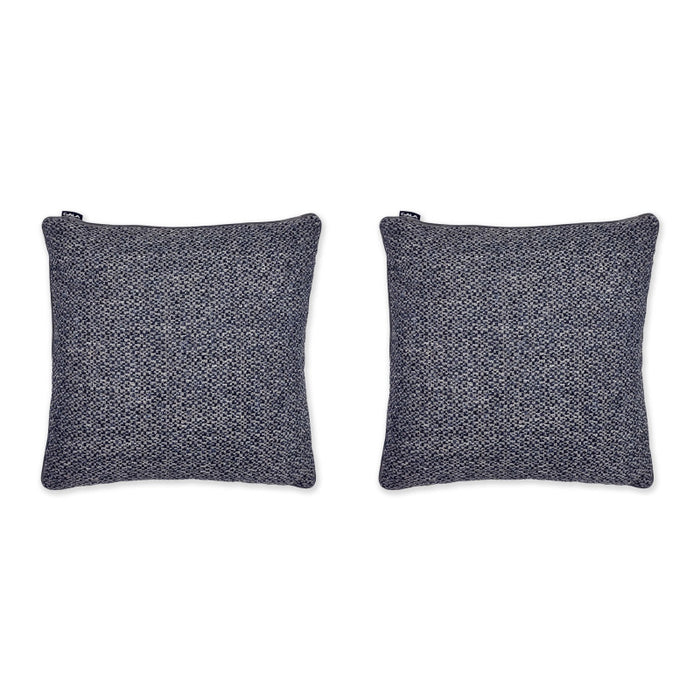 Set of 2x Classic decorative pillows with piping 45x45 cm