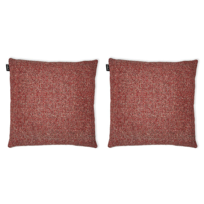 Set of 2x Classic decorative pillows with piping 45x45 cm